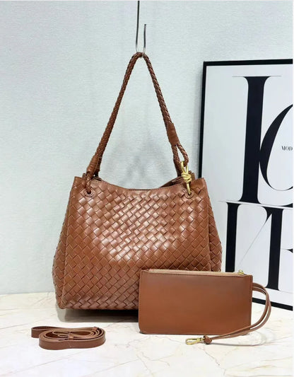 Fashion-made Diagonal Tote Bag Large-capacity Parachute Bag European American Vintage LEATHER Magnetic